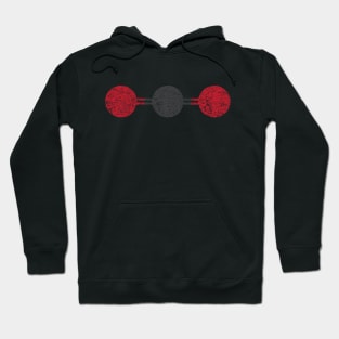 carbon dioxide molecular structure Hoodie